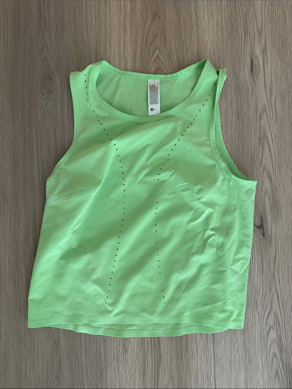 lululemon athletica Neon Lime Performance Tank
